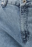 Bayan Mavi Yüksek Bel Baggy-Fit Denim Pantolon