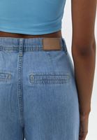 Bayan Mavi Ultra Yüksek Bel Wide-Leg Denim Pantolon