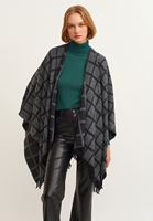 Bayan Gri Kareli Panço