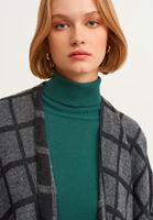 Bayan Gri Kareli Panço