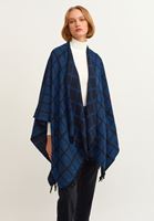 Bayan Lacivert Kareli Panço