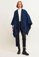 Bayan Lacivert Kareli Panço