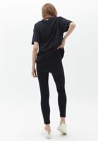 Bayan Siyah Yüksek Bel Dikişsiz Tayt