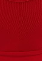 Bayan Kırmızı Kruvaze Dikişsiz Crop Atlet