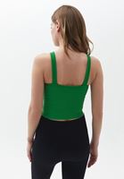 Dikişsiz Crop Top ve Biker Tayt Kombini