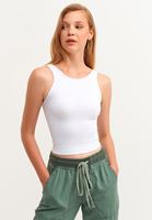 Jakarlı Dikişsiz Crop Top