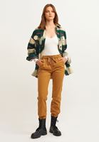 Bayan Krem Pamuklu Uzun Kollu Tişört