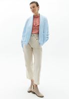 Women Beige Pleated Baggy Pants