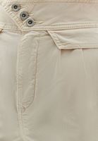 Women Beige Pleated Baggy Pants
