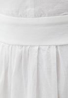 Bayan Krem Pamuklu Bağlama Detaylı Elbise