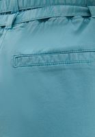 Women Blue Ultra High Rise Buckle Detailed Short