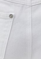 Bayan Beyaz Paçası Desenli Wide-Leg Pantolon