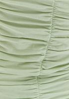 Bayan Yeşil Büzgü Detaylı Pamuklu Atlet