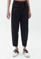 Bayan Siyah Toka Detaylı Baggy-Fit Pantolon