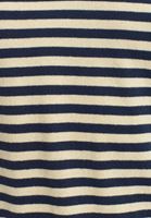 Bayan Lacivert Çizgili Triko Kazak