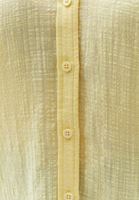 Bayan Sarı Pamuklu ve Kısa Kollu Gömlek 