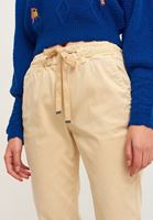 Bayan Krem Beli Lastikli Kargo Jogger Pantolon ( TENCEL™ )