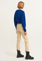 Bayan Krem Beli Lastikli Kargo Jogger Pantolon ( TENCEL™ )