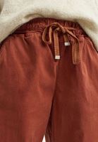 Bayan Kahverengi Beli Lastikli Kargo Jogger Pantolon ( TENCEL™ )