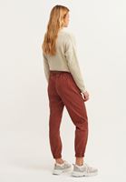 Bayan Kahverengi Beli Lastikli Kargo Jogger Pantolon ( TENCEL™ )