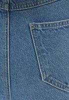 Bayan Mavi Pamuklu Wide-Leg Denim Pantolon