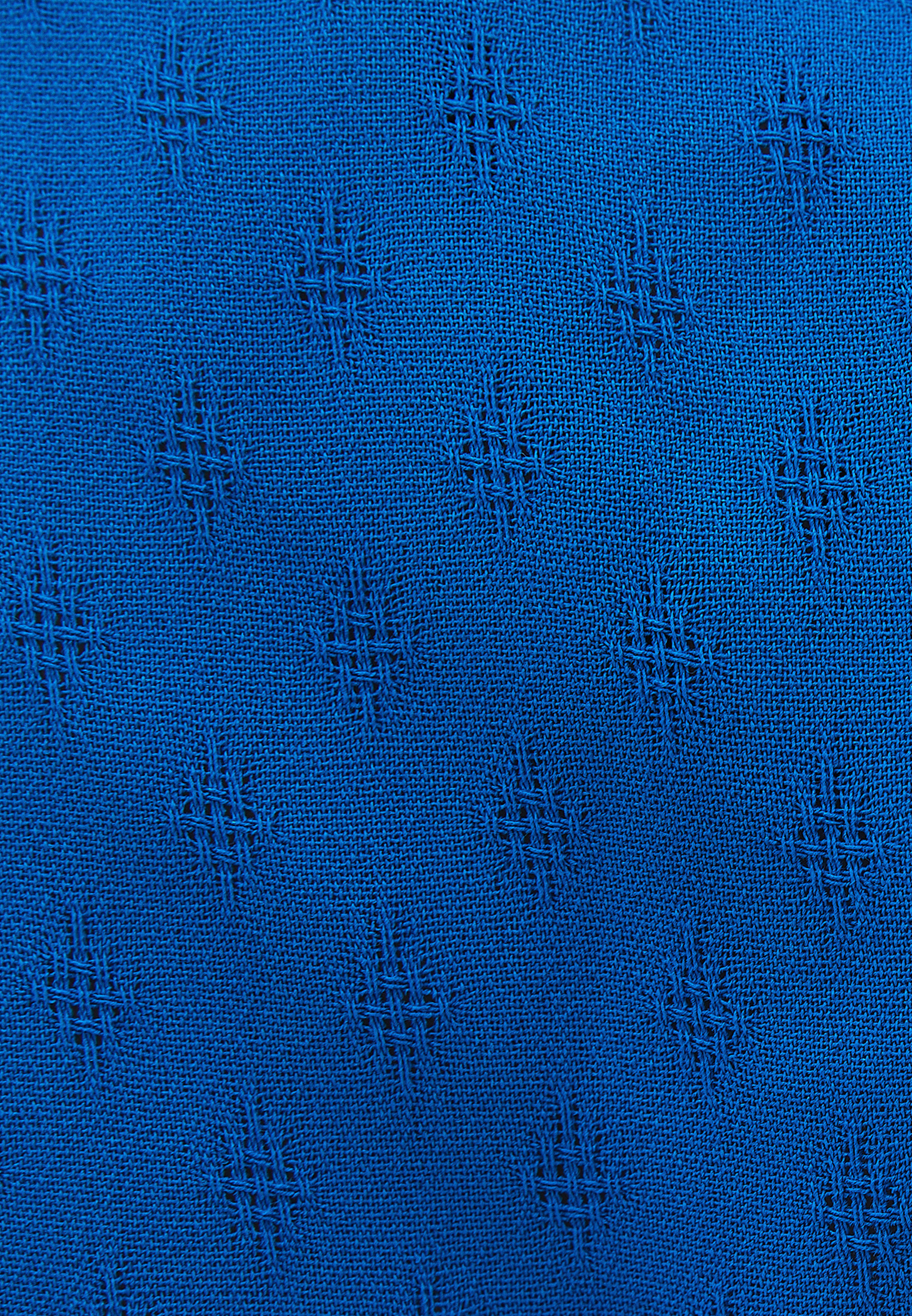 Mavi Yüksek Bel Wide-Leg Pantolon