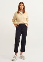 Bayan Siyah Yüksek Bel Havuç Pantolon