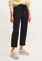 Bayan Siyah Yüksek Bel Havuç Pantolon