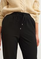 Bayan Siyah Yüksek Bel Havuç Pantolon