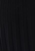 Bayan Siyah Pileli Midi Etek