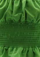 Bayan Yeşil Kare Yaka Bluz