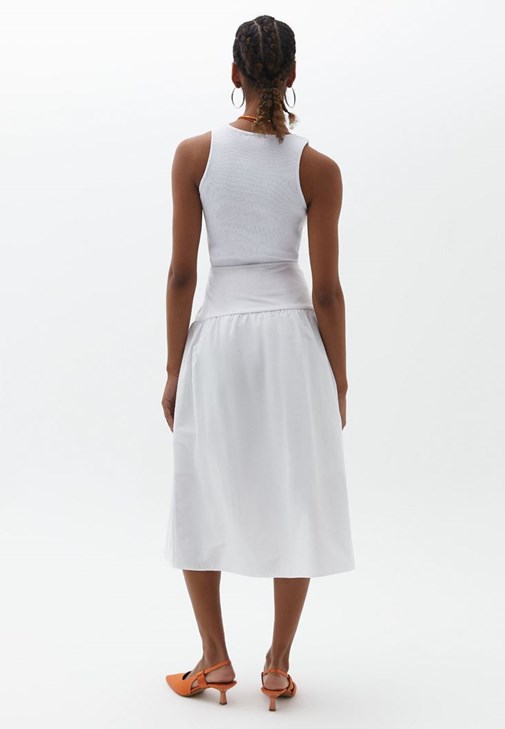 Midi Boy Etek ve Askılı Atlet Kombini