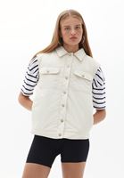 Bayan Bej Cep Detaylı Yelek