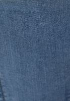 Bayan Mavi Askılı Denim Crop Top