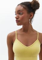 Bayan Sarı İnce Askılı Destekli Bralet