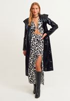 Bayan Çok Renkli Toka Detaylı Desenli Bluz