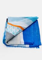 Bayan Çok Renkli Desenli İnce Şal