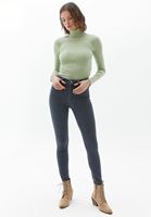 Women Grey High Rise Skinny Denim Pants