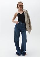 Bayan Siyah Sırt Detaylı Dikişsiz Bodysuit