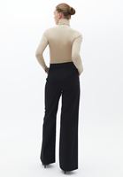 Bayan Siyah Ultra Yüksek Bel Wide-Leg Pantolon ( TENCEL™ )