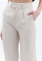 Bayan Bej Ultra Yüksek Bel Wide-Leg Pantolon ( TENCEL™ )