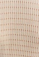 Bayan Açık Krem Ajurlu Triko Kazak ( TENCEL™ )