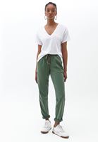 Bayan Yeşil Beli Lastikli Carrot-Fit Pantolon ( TENCEL™ )