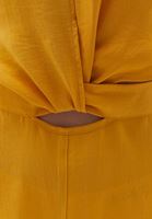 Bayan Sarı Sırt Dekolteli Tulum ( TENCEL™ )