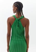 Bayan Yeşil Bağlama Detaylı Atlet