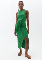 Bayan Yeşil Bağlama Detaylı Atlet