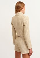 Bayan Çok Renkli Tüvit Blazer Ceket