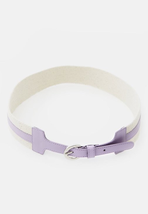 Lila Casual Tokalı Kemer