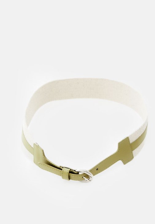 Yeşil Casual Tokalı Kemer