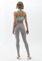Bayan Gri Toparlayıcı Etkili Skinny Pantolon ( TENCEL™ )